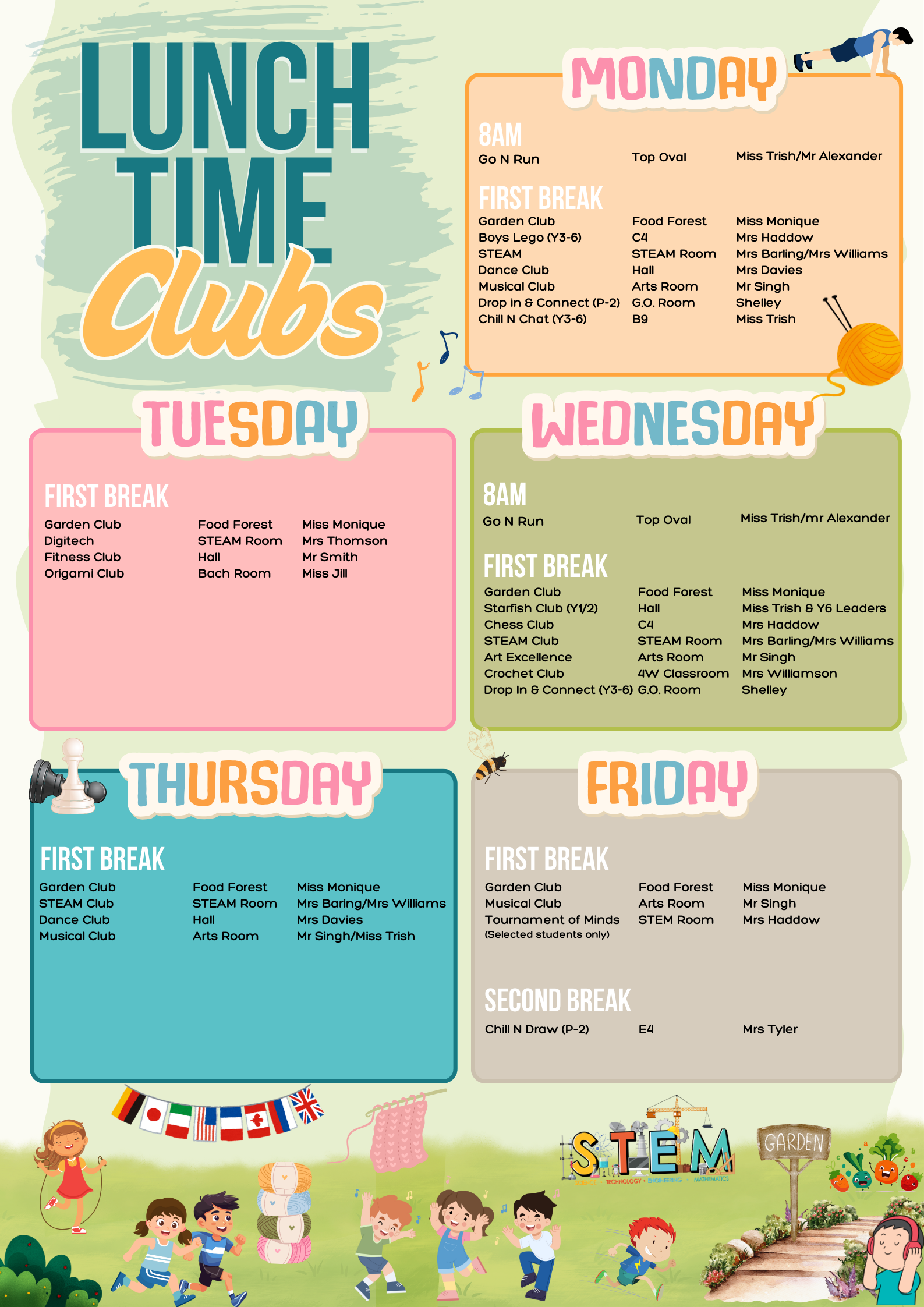 Lunchtime Clubs at Benowa